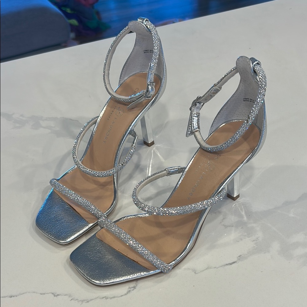 Chinese Laundry Metallic Silver Heels